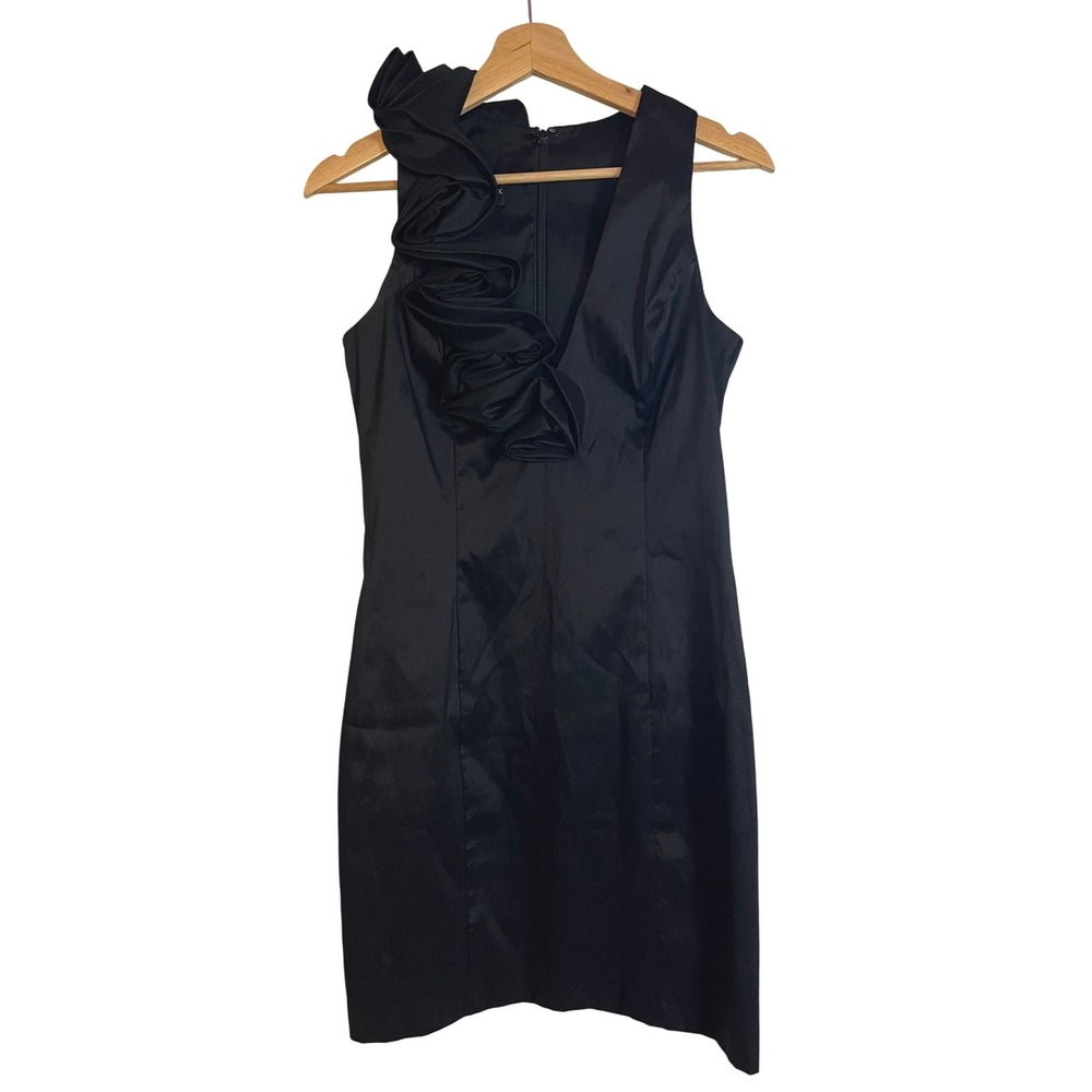 Vtg Jessica McClintock Rosette Cocktail Dress